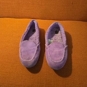 UGG Lavender Suede Slippers